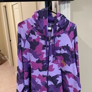 Lrg purple leaf camo hoodie